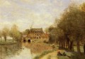 Arleux du Nord el molino Drocourt en el arroyo Sensee Jean Baptiste Camille Corot